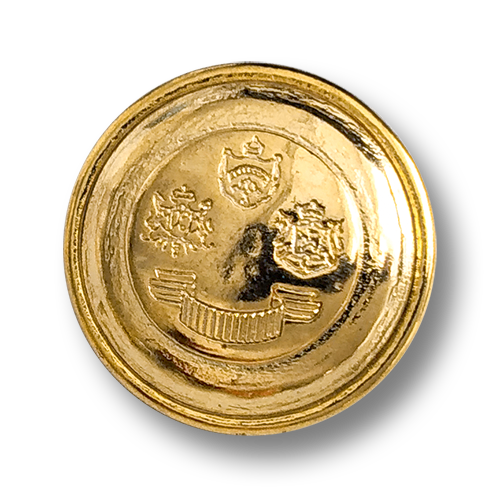 Goldfarbener Wappenknopf