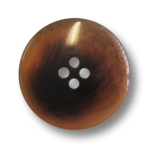 Klassischer großer rotbraun braun melierter Knopf