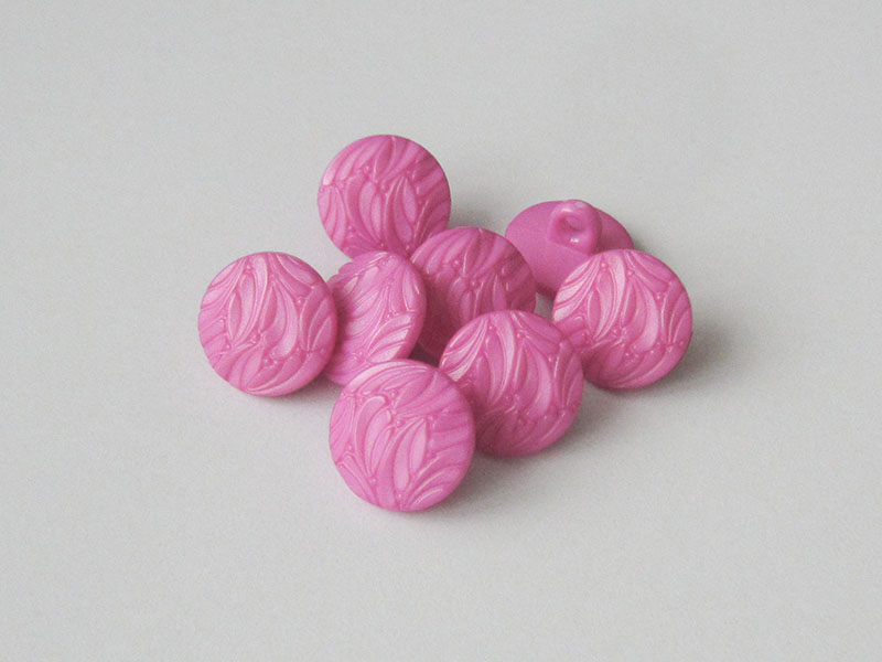 www.knopfparadies.de - 1015pi - Pink gefärbte Blusenknöpfe od. Kinderknöpfe
