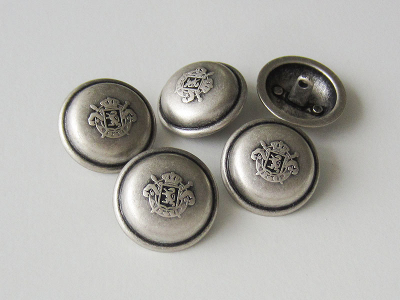 www.knopfparadies.de . 0565as - Uniformknöpfe aus Metall in Vintage Look