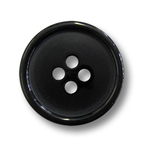 www.knopfparadies.de - 1522sc - Günstige Kunststoffknöpfe in schwarz
