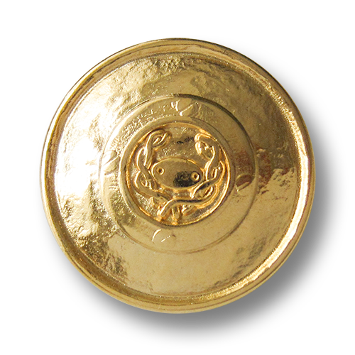 Ösenknöpfe aus glänzendem Metall in Gold