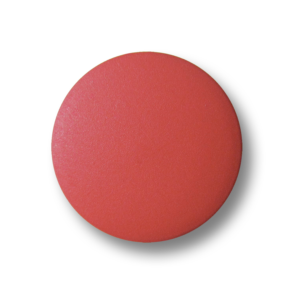 Schlichter Kunststoff Ösen Knopf in kräftigem Rosa