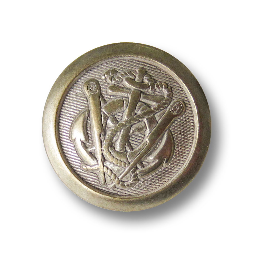 Anker Metall Ösen Knopf in Messing- und Silberfarben