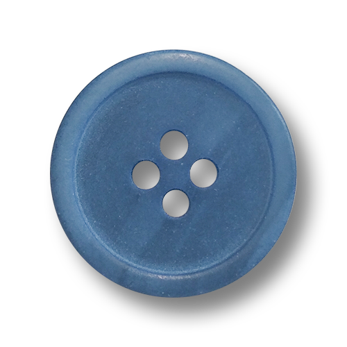 www.knopfparadies.de - 6552bl - Blau melierte Vierlochknöpfe aus Kunststoff