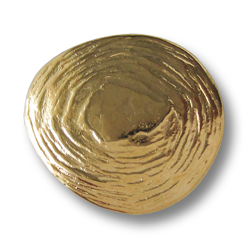 www.Knopfparadies.de - 5827gg - Originelle goldfarbene Kunststoffknöpfe in Metall Optik