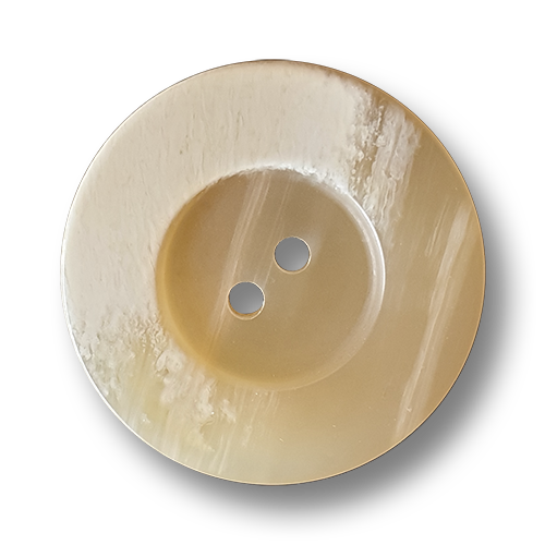 www.knopfparadies.de - k213nw - Beige-Weiß melierte Kunststoffknöpfe