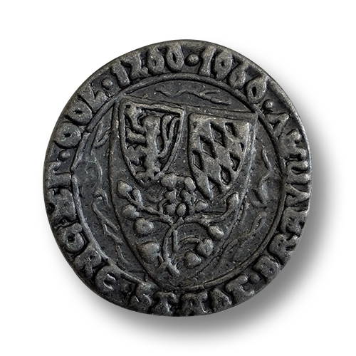www.knopfparadies.de - 4248ei - Eisenfarbene Metallknöäpfe nach historischem Vorbild