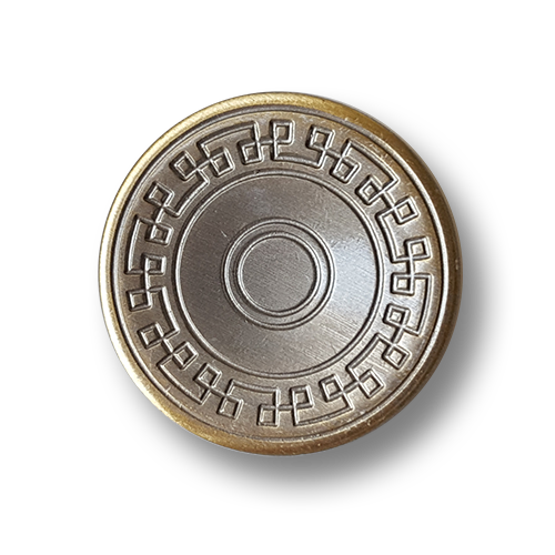 www.knopfparadies.de - 5917ms - Metallknöpfe in bicolor - günstige B-Ware