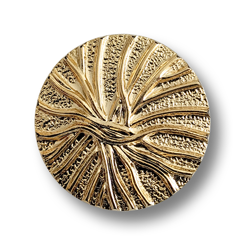 www.knopfparadies.de - 6289go - Leichte, glänzend goldfarbene Kunststoffknöpfe
