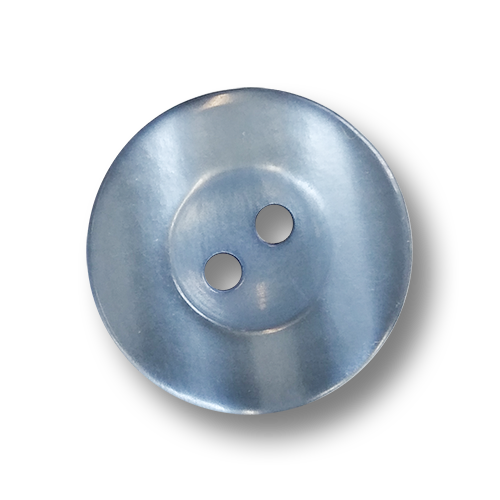 www.knopfparadies.de - 6030bl - Taubenblau schimmernde Kunststoffknöpfe