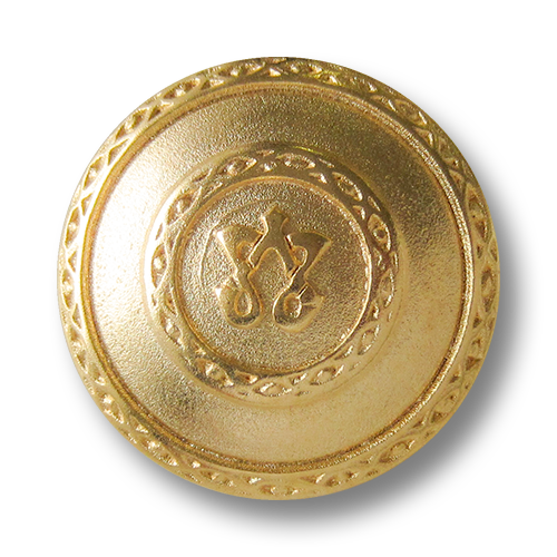 www.knopfparadies.de - 2332mg - Wunderschöne Mantelknöpfe aus Metall in matt gold