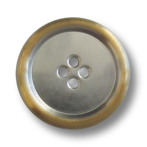 www.Knopfparadies.de - 5962bi - Leichte Metallknöpfe in edler Bicolor-Optik