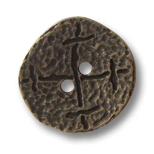 www.Knoppfaradies.de - 3941me - Altsilberfarbenen Metallknöpfe mit Kreuz wie aus dem Mittelalter