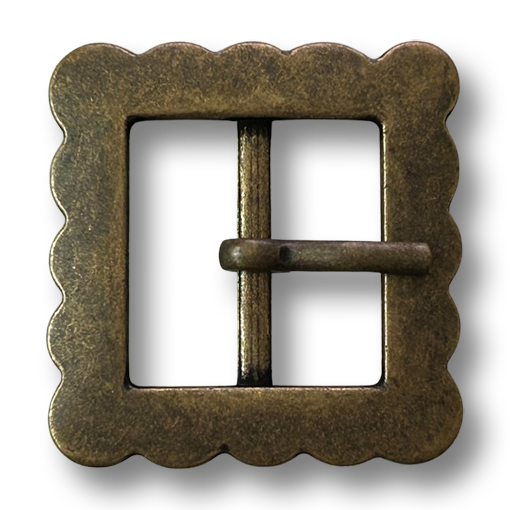www.knopfparadies.de - 0903me - Hochwertige Gürtelschnalle aus Metall für elegante Gürtel und Mäntel