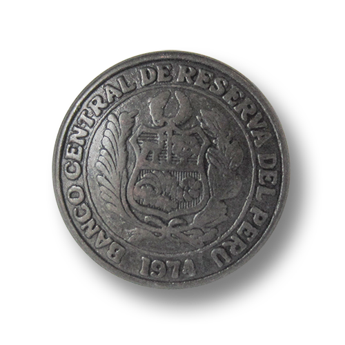 Klassischer Münz Metall Knopf mit Wappen für Blazer