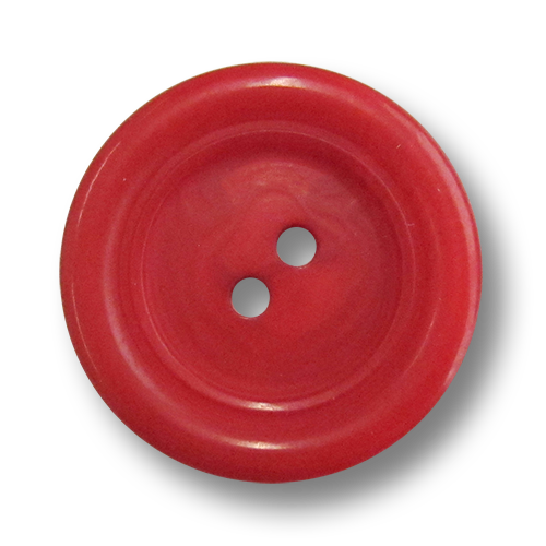 www.Knopfparadies.de - 3191ro - Zweilochknöpfe aus Kunststoff in frechem Rot