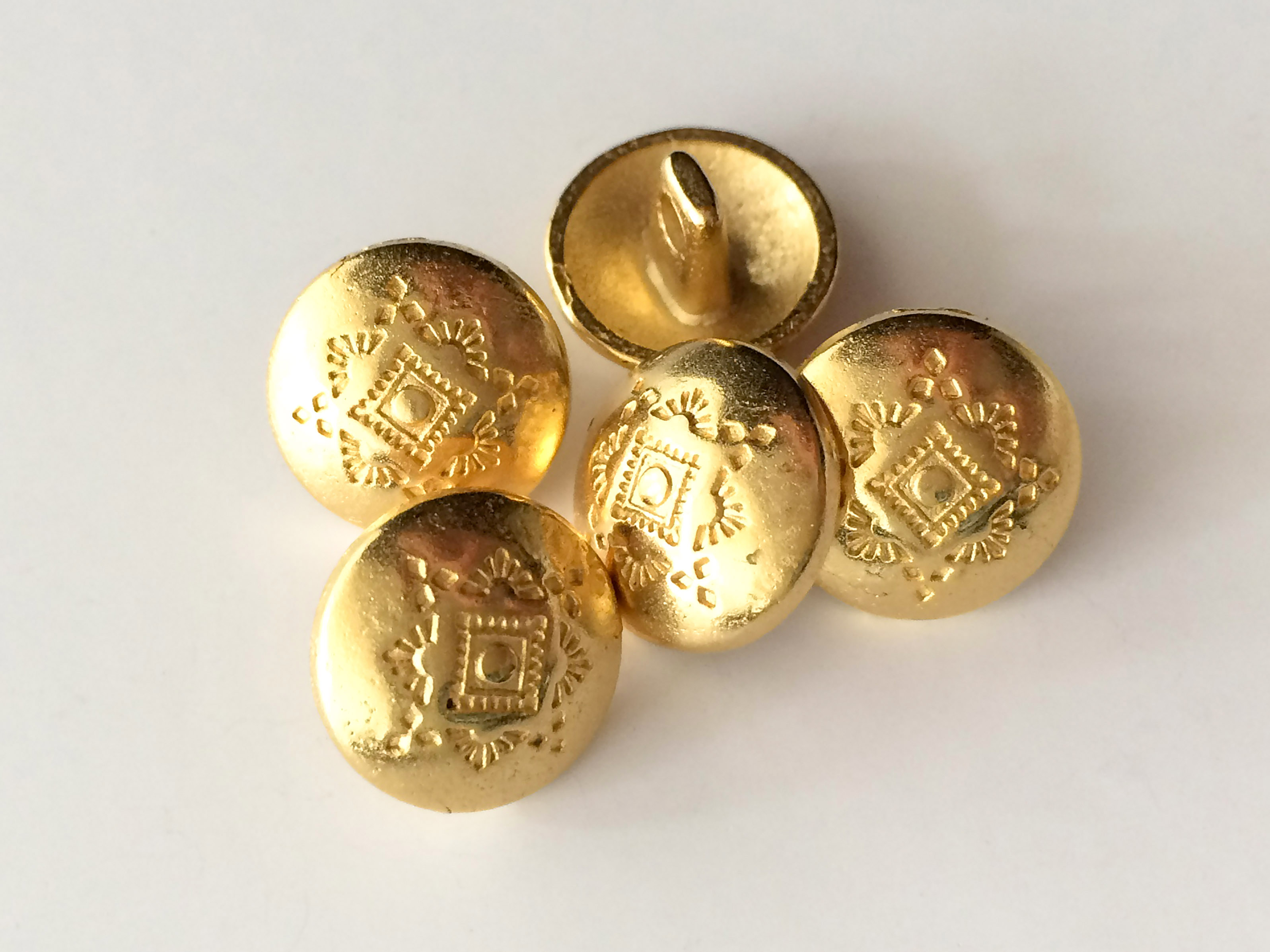 Metall Blusenknöpfe, gold