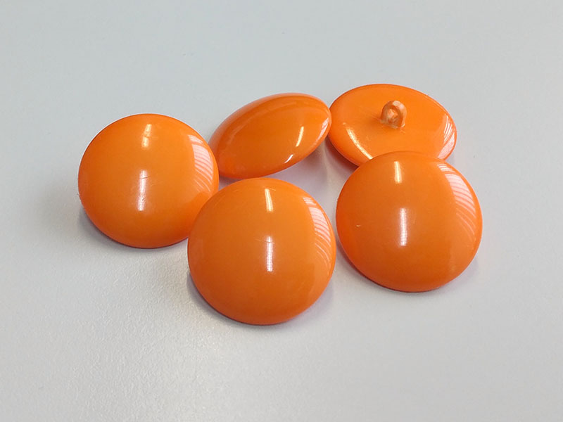 www.knopfparadies.de - 4733or - Sommerliche Mantelknöpfe in knalligem Orange
