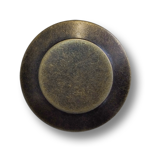 www.knopfparadies.de - 6638am - Altmessingfarbene Metallknöpfe mit Öse