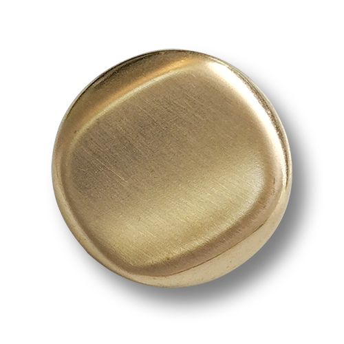 www.knopfparadies.de - 6875go - Elegante hohle Metallknöpfe mit fein gebürsteter Oberfläche in mattem Gold