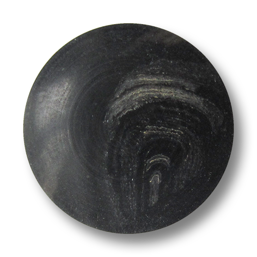 www.Knopfparadies.de - 3048sb - Dunkelbraune große Kunststoffknöpfe in wertiger Büffelhorn Optik