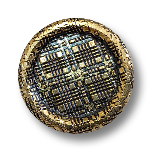 www.knopfparadies.de - 6336ag - Altgoldfarbene Metallknöpfe aus Blech