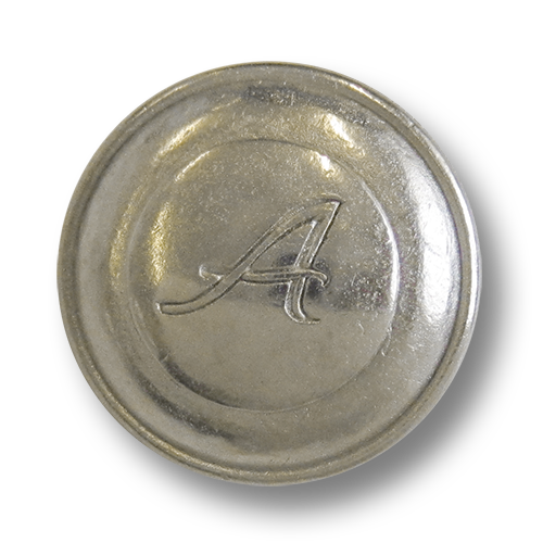 www.knopfparadies.de - 3156si - Silberfarbene Metallknöpfe - günstigere B-Ware