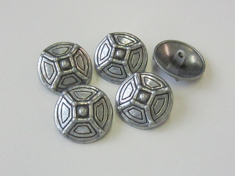 www.knopfparadies.de - 2605zn - Mittelalterlich anmutende Metallknöpfe