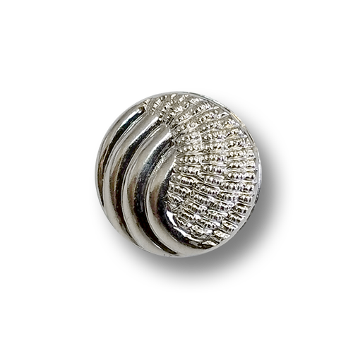 www.knopfparadies.de - 6304si - Elegante, silberfarbene Blusenknöpfe aus Kunststoff