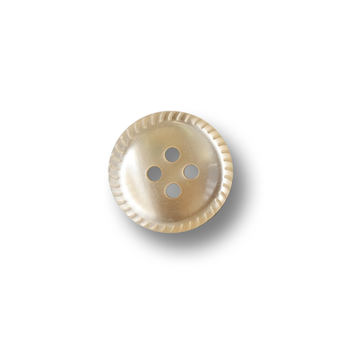 www.knopfparadies.de - 6043be - Beige schimmernde Blusenknöpfe aus Kunststoff