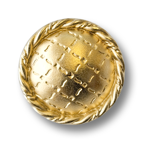 www.knopfparadies.de - 1278go - Leichte, goldfarbene Kunststoffknöpfe