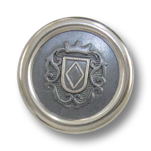 Exquisiter Wappen Knopf aus Metall z.B. für Blazer