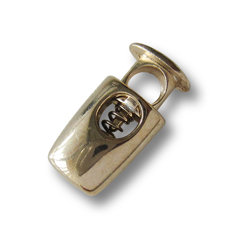 www.knopfparadies.de - 5857go.- kleine Kordelstopper aus Metall in gold
