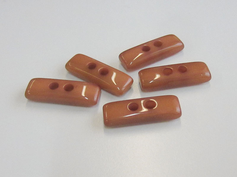 www.knopfparadies.de - 5683zm - Knebelknöpfe aus Kunststoff mit zwei Löchern