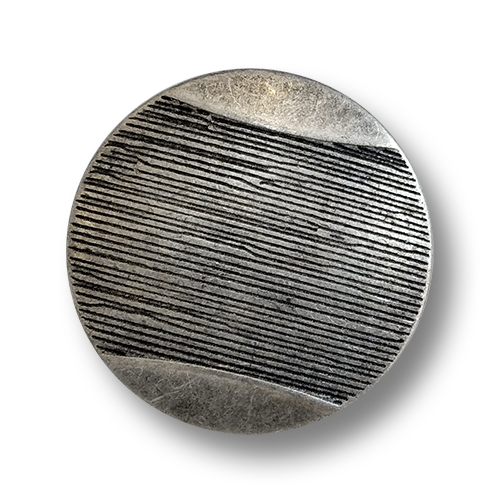 www.knopfparadies.de - 6116as - Altsilberfarbene Blazerknöpfe aus Metall