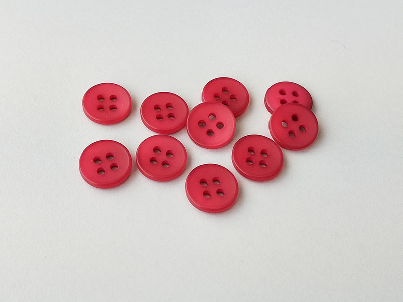 www.knopfparadies.de - 6035hi - Pinke, günstige Blusenknöpfe mit vier Löchern