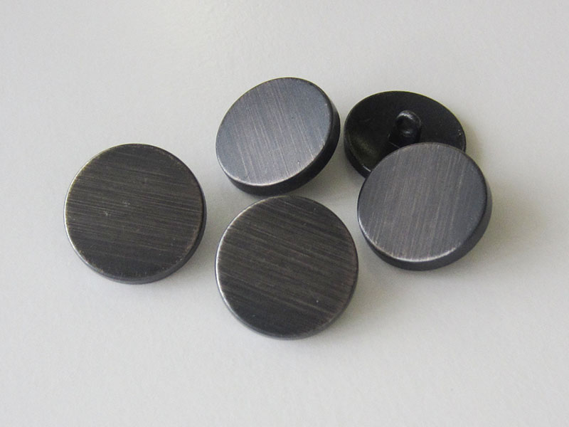 www.Knopfparadies.de - 4060ei - Eisen gebürstete Ösen Metallknöpfe
