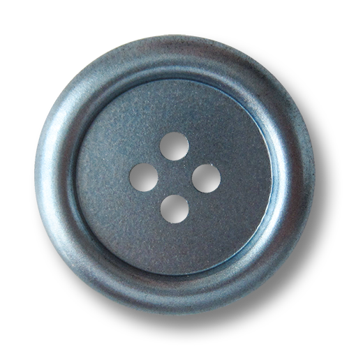 www.knopfparadies.de - 5811gb - Glänzende blaue Knöpfe aus Kunststoff