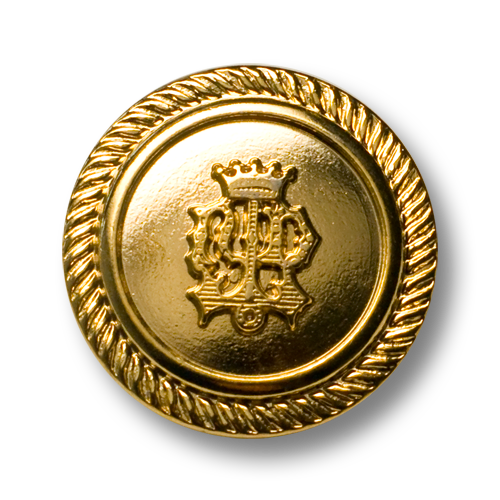 Edle Blazerknöpfe mit Wappen und Krone - 0928hg - www.knopfparadies.de