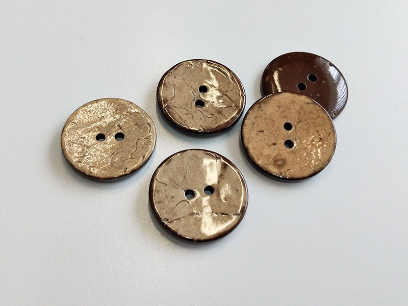 www.knopfparadies.de - 4595ko - Zweilochknöpfe aus Kokosnuss