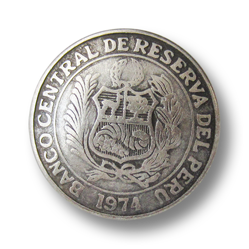 Klassischer Münz Metall Knopf mit Wappen für Blazer