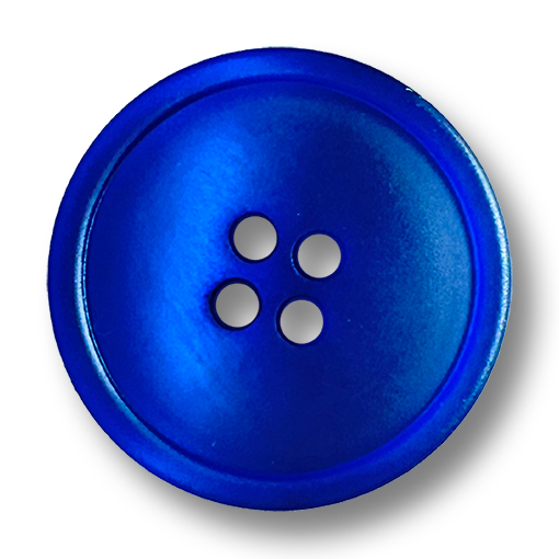 Leuchtend blaue Kunststoffknöpfe, 4-Loch