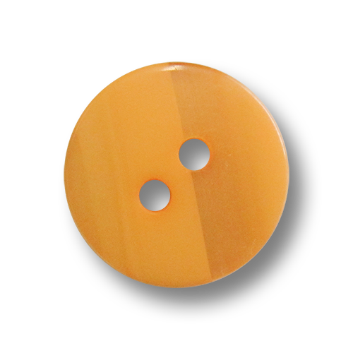 www.Knopfparadies.de - 4219or - Kleine Zweilochknöpfe aus Kunststoff in Orange / Apricot mit Perlmuttschimmer