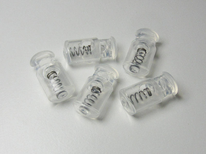 www.knopfparadies.de - 5856tr - Transparente Kordelstopper