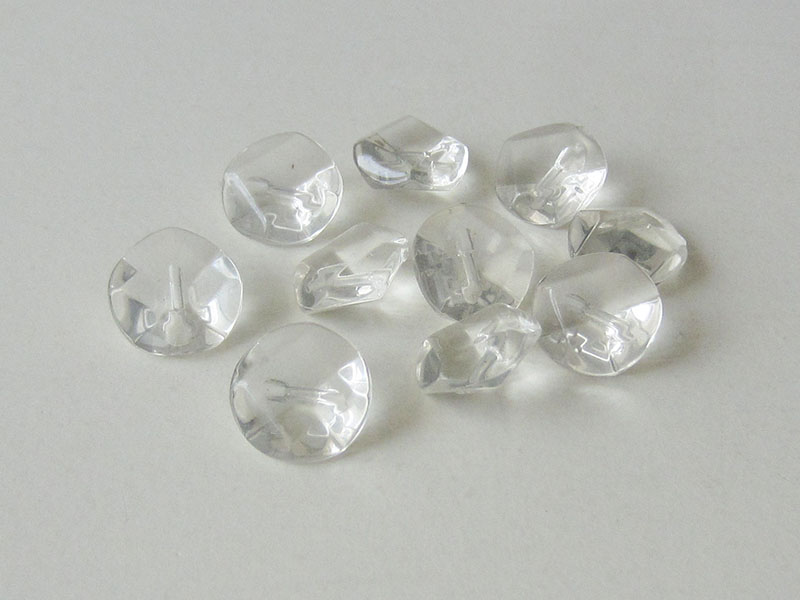 www.Knopfparadies.de - 1442tr - Transparente Knöpfe wie geschliffene Diamanten