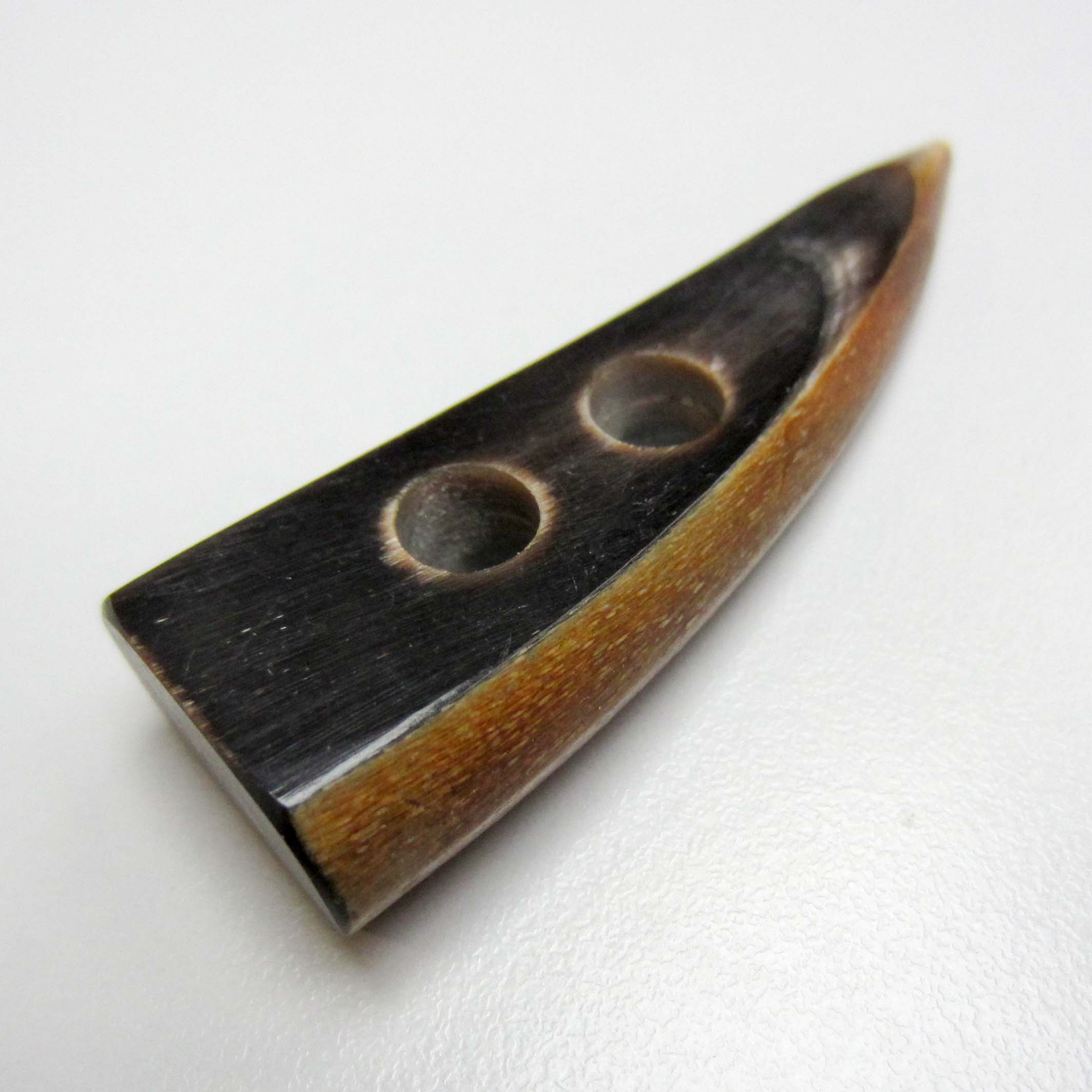 Markanter Knebel Knopf aus echtem Büffelhorn