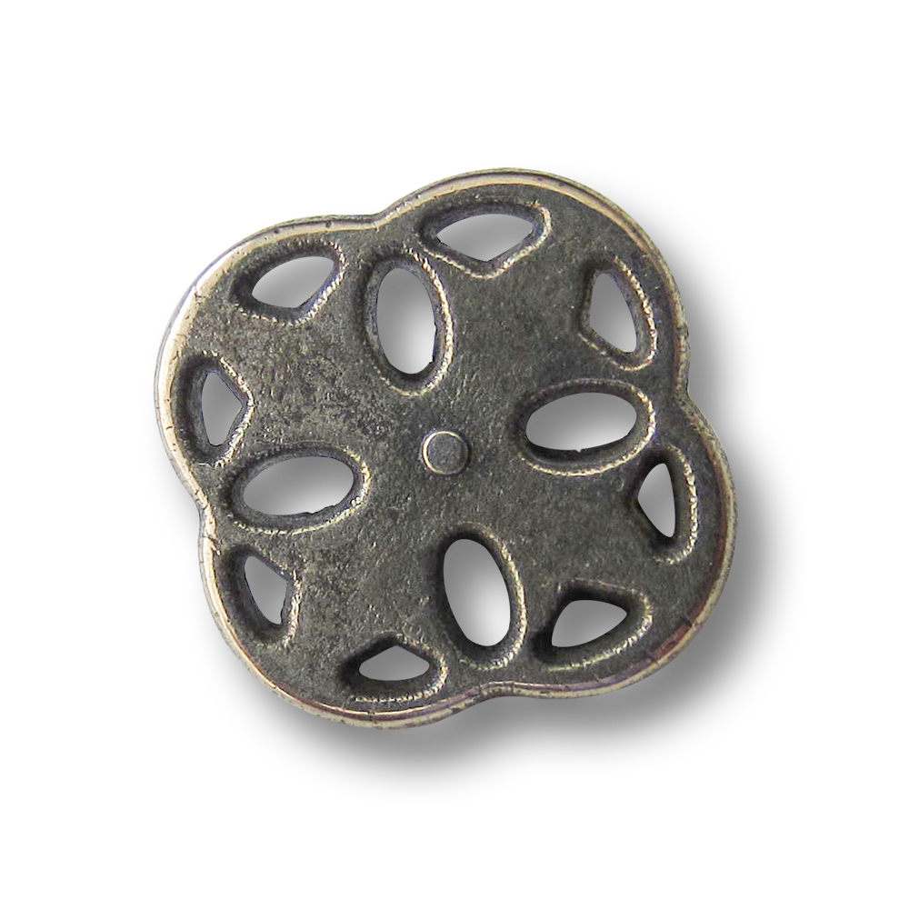 Edle Metallknöpfe m. Durchbruchmuster