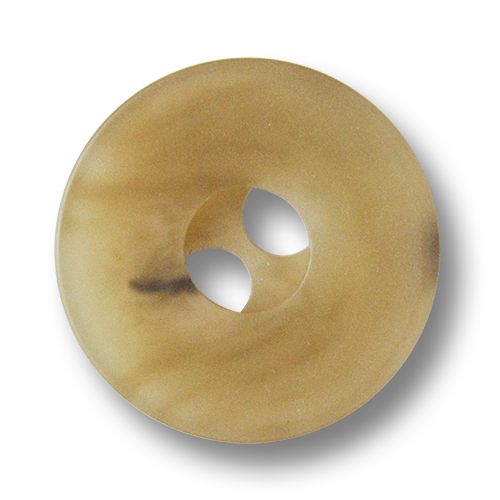 www.knopfparadies.de - 2055hb - Hellbeige melierte Mantelknöpfe aus Kunststoff