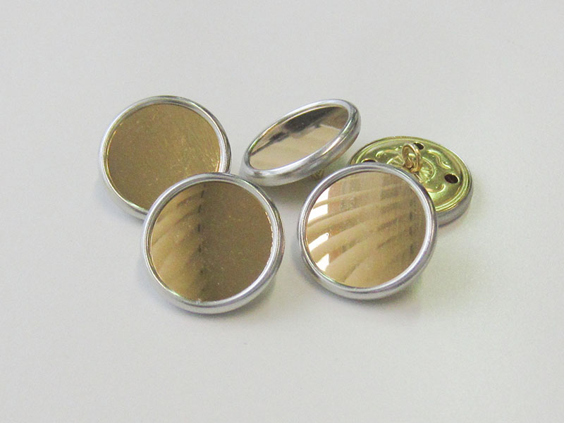 www.knopfparadies.de - 3245bi - Günstige Metallblechknöpfe - B-WARE